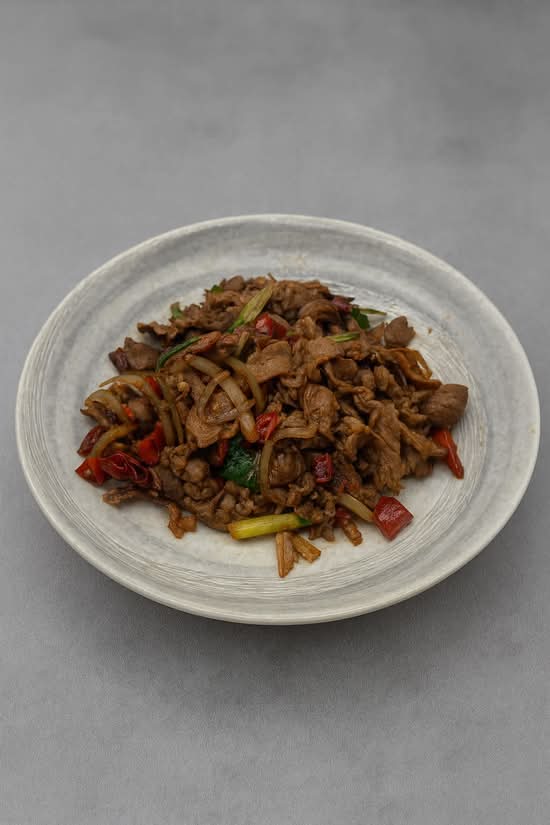Sliced Lamb with Cumin and Mixed Spices (孜然羊肉)